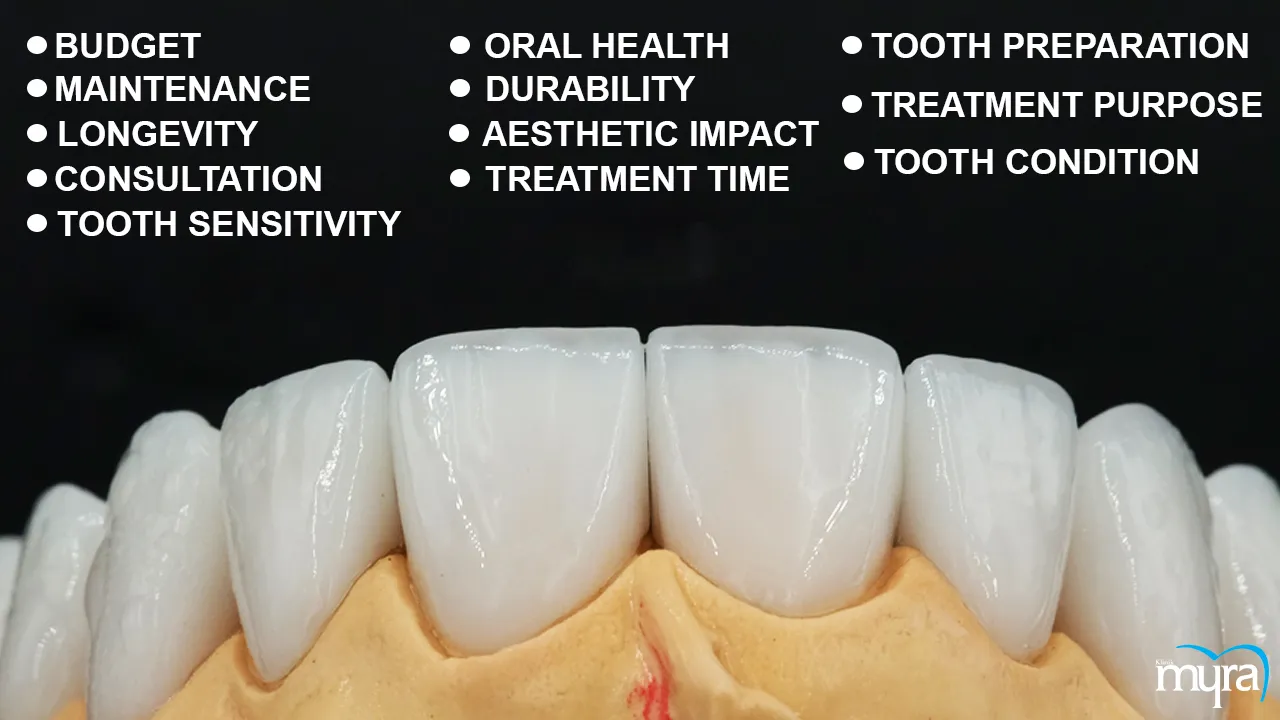 Myra Dental Centre Turkey - Dental crowns vs dental veneers comparison